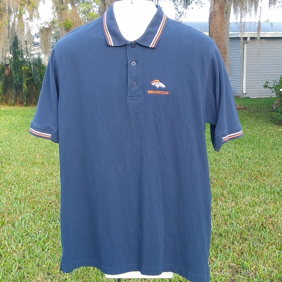 NFL Denver Broncos Mens LG Team Polo